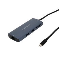 USB Type-C разветвитель 9 в 1 Acasis DS-9903 (1×HDMI, 3×USB-A, 1×RJ45, 2×SD/TF3.0, 1×Audio3.5mm, 1×USB-C)