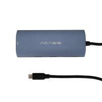 USB Type-C разветвитель 9 в 1 Acasis DS-9903 (1×HDMI, 3×USB-A, 1×RJ45, 2×SD/TF3.0, 1×Audio3.5mm, 1×USB-C)