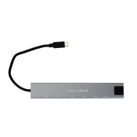 USB Type-C разветвитель 7 в 1 Acasis DS-9904 (1×HDMI, 1×DP, 3×USB-A, 1×RJ45, 1×USB-C)