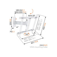 Крепления для дисплея Vogel's Professional WALL 2225 W (настенное 32-55 '') 